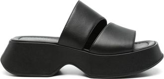 Vic Mati&eacute; Contemporary Black Sandals