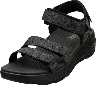 Skechers Max Cushioning Arch Fit Prime Womens Walking Sandals in Black Grey - 8 UK