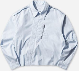 Kiko Kostadinov Men s Murad Shirt Sky Blue Harlequin / Blue Twill