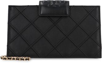 Tory Burch Quilted Lamb Leather Wallet - Black