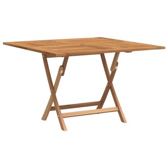 vidaXL Mesa De Jard&iacute;n Plegable Madera Maciza De Teca 110x110x75 Cm Vidaxl
