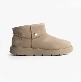 Skechers Keepsakes Cozy - Mini Womens Boots Taupe Leather - Size UK 6.5