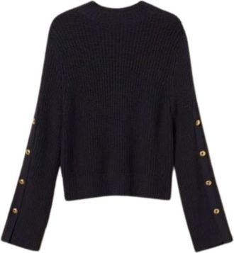 Twinset Ronde hals gebreid - Dames - Ronde hals truien - Blauw - M - Truien & Vesten