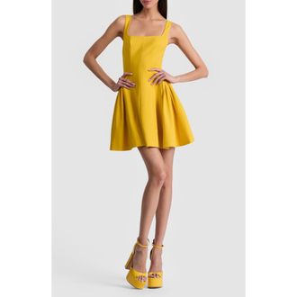 Alice & Olivia Vera Fit & Flare Minidress in Golden Hour at Nordstrom Rack, Size 4