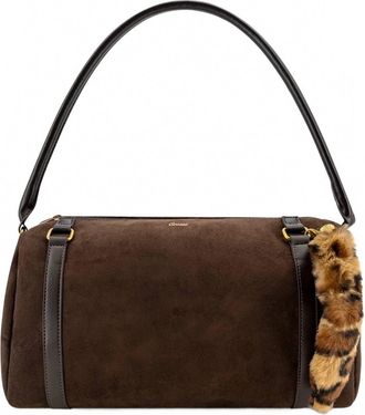 Like Dreams Womens Reve Bowling Bag In Chocolate Brown