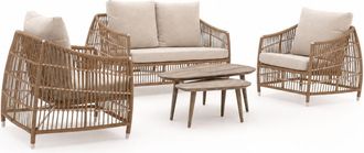 Manifesto Furniture Manifesto Ortello/ROUGH-K stoel-bank loungeset 5-delig 4-zits