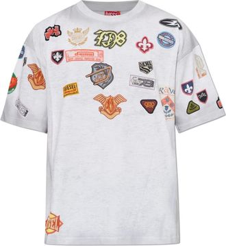 Diesel Tops, Heren, Grijs, XS, T-Shirts