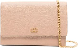 Valentino Garavani Accessoires, Dames, Roze, ONE Size, Nylon, Poeder Zijde Nylon Portemonnees