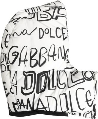 Dolce & Gabbana All-Over Logo Print Hooded Accessory - Heren - Hoeden - Wit - ONE Size - Accessoires