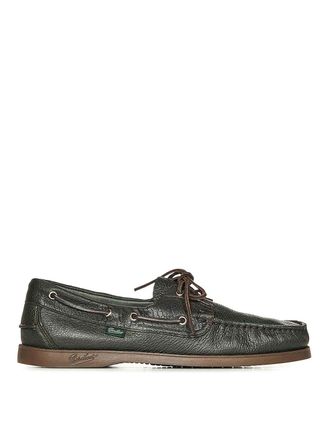Paraboot Forest Green Leather Loafers