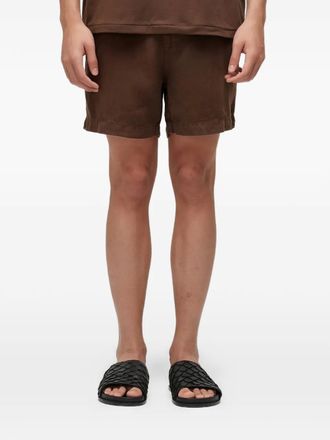 Osklen Bermuda shorts met zijzak - Bruin