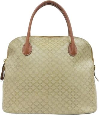 Celine Pre-owned Vintage Plastic Handtas - Dames - Vintage Handtas - Beige - ONE Size - Leer - Vintage