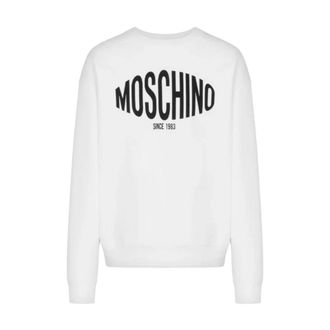 Moschino Sweatshirts, male, White, Size: XL maglieria e felpe poliestere