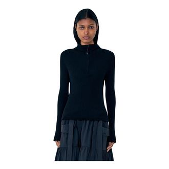 Cecilie Bahnsen Zip-throughs, female, Black, Size: M CBbelma Hoodie