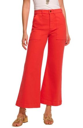 Ramy Brook Clifford Crop Flare Leg Pants in Crimson at Nordstrom, Size 23