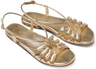 beek Livia Slingback Sandal in Gold at Nordstrom, Size 6