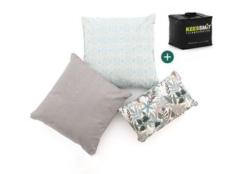 Kees Smit Sierkussen set Modern Graphic Grey