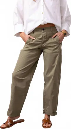 Sanctuary Boyfriend Cruiser Pants In Covert Green