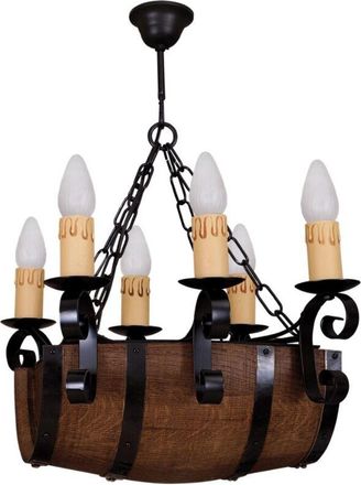 Fabrilamp L&aacute;mpara De Techo Barril. 6 Luces. Dimensiones (66x39cm)