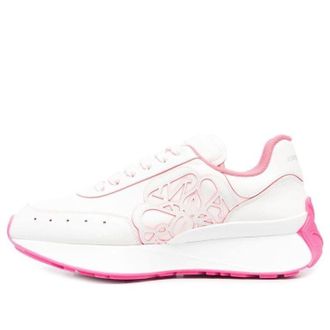 Alexander McQueen (WMNS) Alexander McQueen Sprint Runner White Bright Pink 718361WIC9D8955