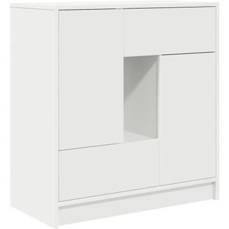 vidaXL Sideboard with Drawers and Doors White 70.5x34x74.5 cm Vidaxl