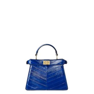 Fendi Peekaboo ISeeU Petite - female - Fendi - Handbags - Blue - ONE SIZE - Bags