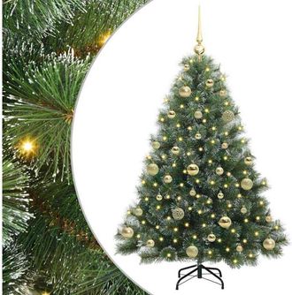 vidaXL &Aacute;rbol De Navidad Artificial Con 150 Led Verde 120 Cm Pe Y Pvc Vidaxl