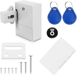 OEM Cerradura Electr&oacute;nica Rfid Para Armarios Y Cajones (para Armar Uno Mismo): Programable Y Lista Para Usar (blanca)
