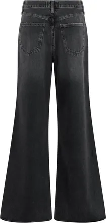 A Gold E Bell-Bottom Flared Jeans - Black
