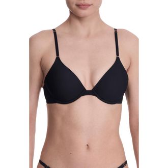 Natori Verge Convertible Plunge T-Shirt Bra in Black at Nordstrom, Size 32Dd