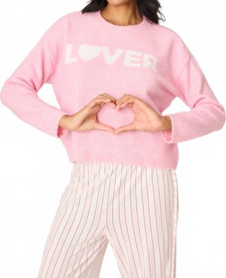 PJ Salvage Feeling Loved Lover Snuggle Sweater In Pink