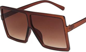 Generic Retro Big Frame Street Shooting Square Metal Sunglasses for Men and For Women (Color : Large, Size : 1) 2026