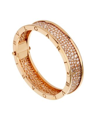 Bulgari 18K 9.52 ct. tw. Diamond B.Zero1 Bangle (Authentic Pre-Loved)