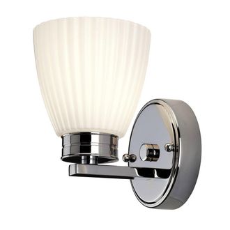 Netlighting Wallingford 1 Light Bathroom Wall Light Polished Chrome IP44 G9