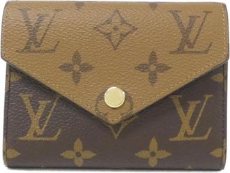 Louis Vuitton Monogram Reverse Marron Coated Canvas Wallet (Bi-Fold) (Pre-Owned)