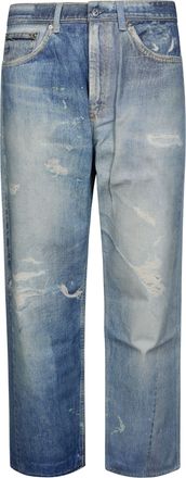 Our Legacy Jeans Third Cut Relaxed Distressed Cropped Jeans