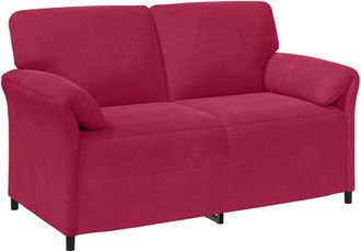 vidaXL Sof&aacute; De 2 Plazas Rojo Vino 158 X 83 X 95 Cm Terciopelo Vidaxl