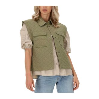 Levete Room Dames, Jassen, Groen, Maat: M Katoen