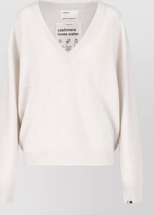 Extreme Cashmere cashmere v-neck ribbed jumper