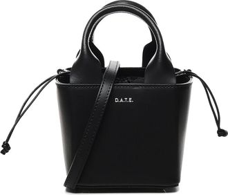 D.A.T.E. D.a.t.e., Tassen, Dames, Zwart, ONE Size, Leer, Leren Cube Tas