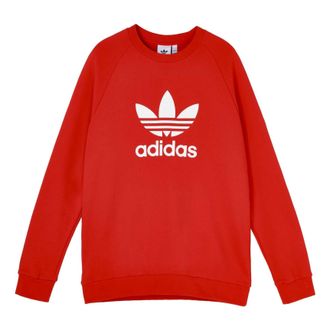 adidas originals Trefoil Crew Pullover Sports Red FM3781