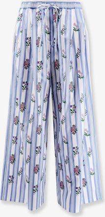 Dolce & Gabbana Pantaloni in popeline con ricamo multicolore - DOLCE & GABBANA - gender_Woman