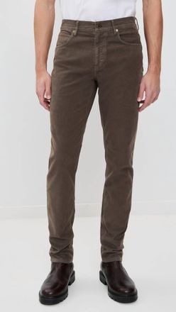 Billy Reid Moleskin Cochran Jeans In Coffee
