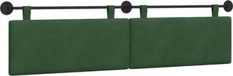 vidaXL Cabecero Colgante Verde Selva Tela De Pana Vidaxl