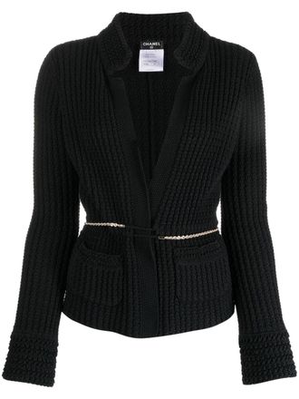 Chanel Cardigan con scollo a V 2010 - Blu