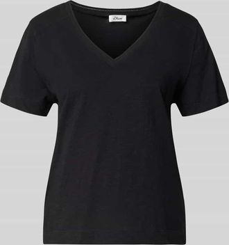 s.Oliver Red Label Relaxed Fit T-Shirt aus reiner Baumwolle in Black, Gr&ouml;&szlig;e 34