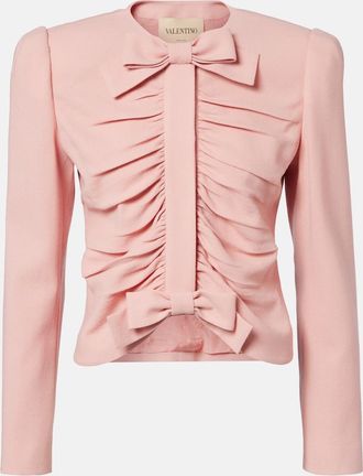 Valentino Virgin wool cr&ecirc;pe jacket