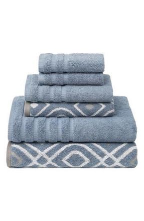 Modern Threads Yard Dyed Towel 6-Piece Set in Blue at Nordstrom Rack, Size 6 Piece Set