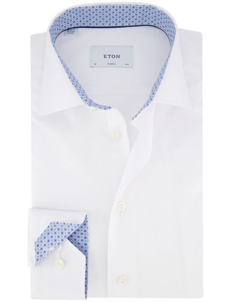 Eton business wit overhemd Eton Classic Fit