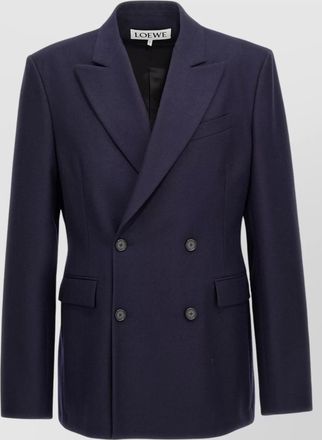 Loewe notched lapels double-breasted blazer